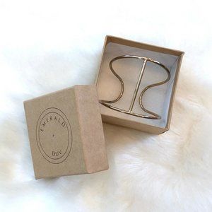 Emerald and DUV Joshua Tree Cage Gold Bracelet